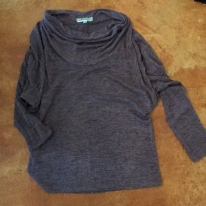 Purple blouse with long sleeves